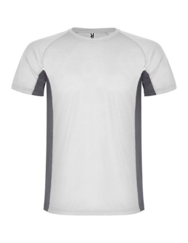 Camiseta Shanghai  Blanco/Plomo Oscuro